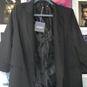 MISSGUIDED  black boyfriend blazer